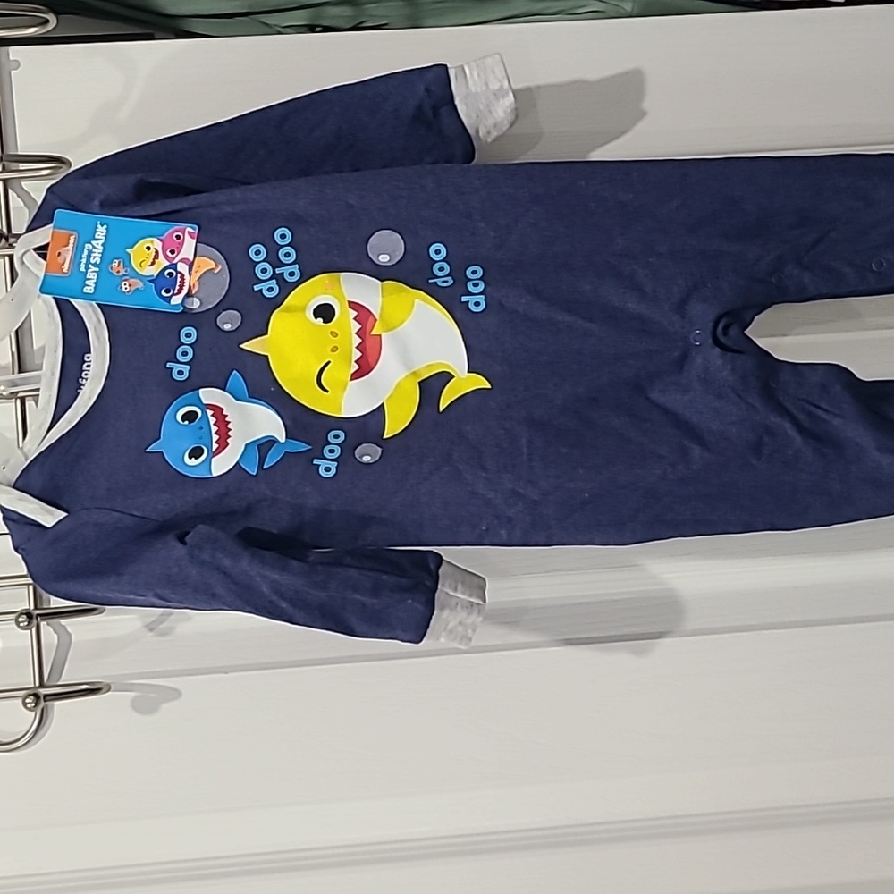 Baby shark onesie sleeper